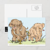 Mammoth Valentine Feiertagspostkarte (Vorne/Hinten)