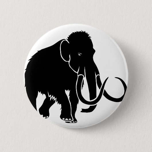 mammut mammoth ice age eiszeit steinzeit elephant button (Vorderseite)