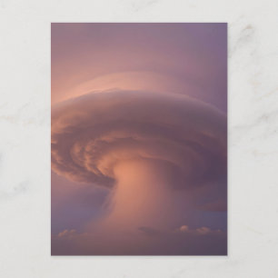 Mammut-Superzellen-Gewitter-Pilzwolke Postkarte
