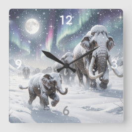 Mammut-Uhr Quadratische Wanduhr