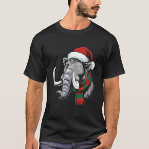 Mammut-Weihnachtsmann-Mütze-Schal-Weihnachtskostüm T-Shirt