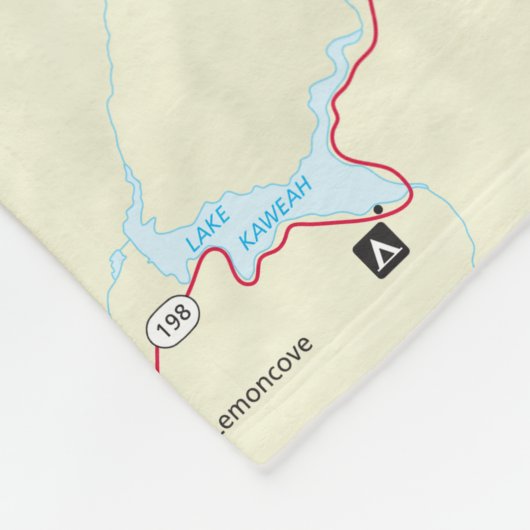 Mammutbaum-/Königcanyon Kartendecke Fleecedecke (Ecke)