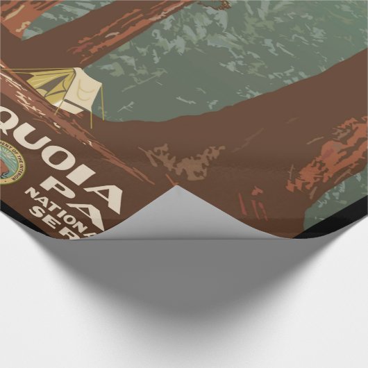 Mammutbaum-Nationalpark Geschenkpapier (Ecke)