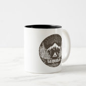 Mammutbaum-Nationalpark Zweifarbige Tasse (VorderseiteRechts)