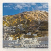 Mammutheiße Quelle Glasuntersetzer (Vorderseite)