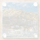 Mammutheiße Quelle Glasuntersetzer (Rückseite)