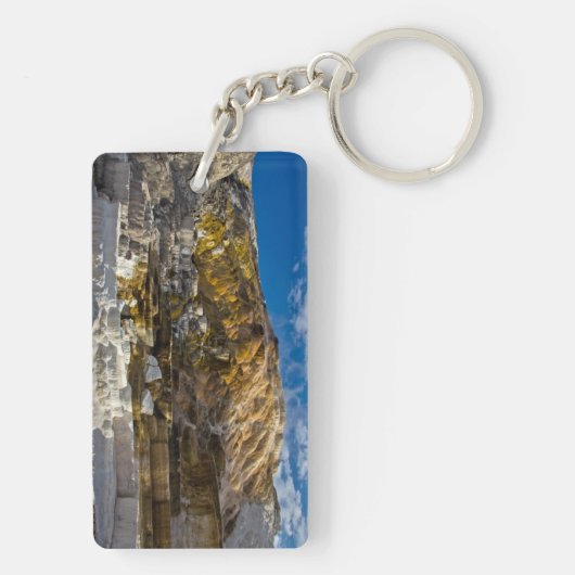 Mammutheiße Quelle Schlüsselanhänger (Rückseite)