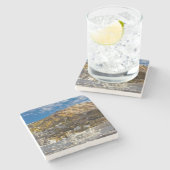 Mammutheiße Quelle Steinuntersetzer (Seitenansicht)