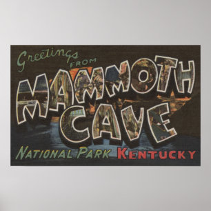 Mammuthöhle, Kentucky - große Buchstabe-Szenen Poster