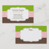 Mammutkarten für Süßwaren Telefonnummerkarte (Vorne/Hinten)