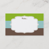 Mammutkarten für Süßwaren Telefonnummerkarte (Rückseite)