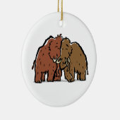Mammutpaare Keramik Ornament (Rechts)