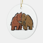 Mammutpaare Keramik Ornament (Links)