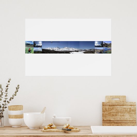 Mammutsicht Poster (Küche)