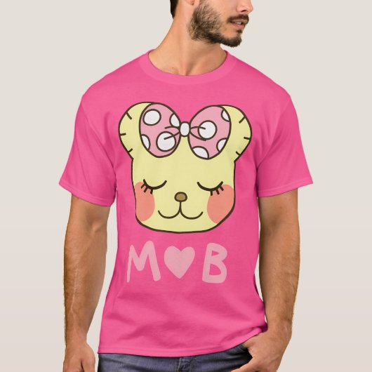 Mammy Bear Chihayafuru mit Herz T-Shirt (Vorderseite)