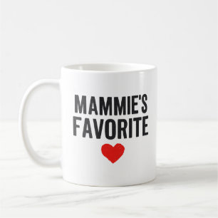 MAMMYS Lieblings-Herz-Grafik zum Muttertag Geschen Kaffeetasse