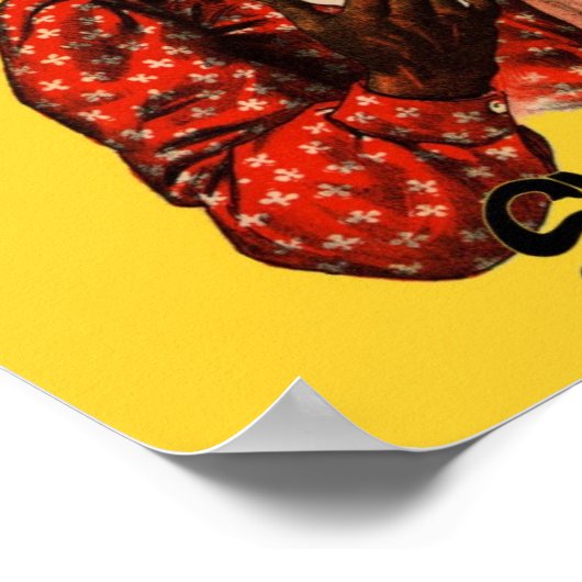 Mammy's Little Baby Lieben Shortnin's Brot Art Poster (Ecke)