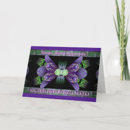 Mamo, Karte Jesteś Wspaniała-Politur Mutter Tages