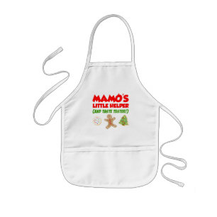 Mamos kleine helferische Weihnachtskekse Kinderschürze