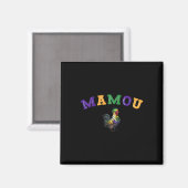 Mamou Mardi Gras Chicken Magnet (Vorderseite/Rückseite)