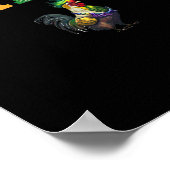 Mamou Mardi Gras Chicken Poster (Ecke)