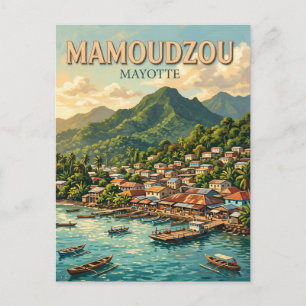 Mamoudzou, Mayotte Frankreich Postkarte