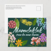 "Mamulaklak" (Bloom) Filipino Motivierend Postkarte (Vorne/Hinten)