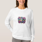 MaMuse Regenbogen Boss Langarmshirt T-Shirt (Vorderseite)