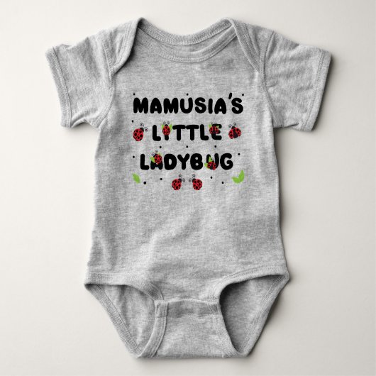 Mamusia-Kleine Ladybug - Niedlich Baby Strampler (Vorderseite)