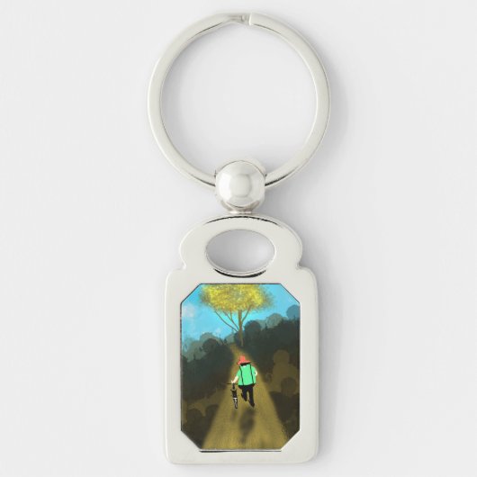 Man and His bike Schlüsselanhänger (Vorderseite)