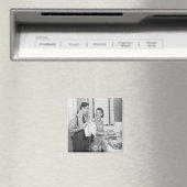 Man and Woman Doing Dishes Magnet (In Situ (Geschirrspüler))
