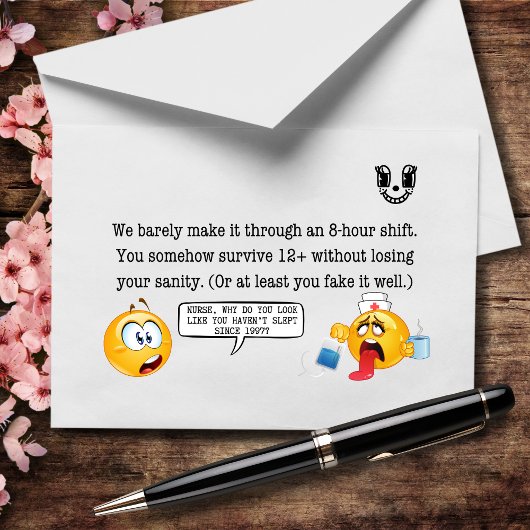 Man arbeitet 12 Stunden, aber es fühlt sich an wie Dankeskarte