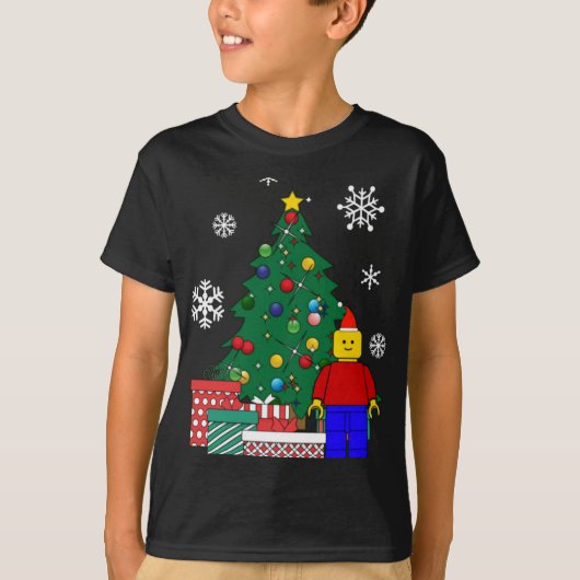 Man Around The Christmas Tree T Shirt (Vorderseite)