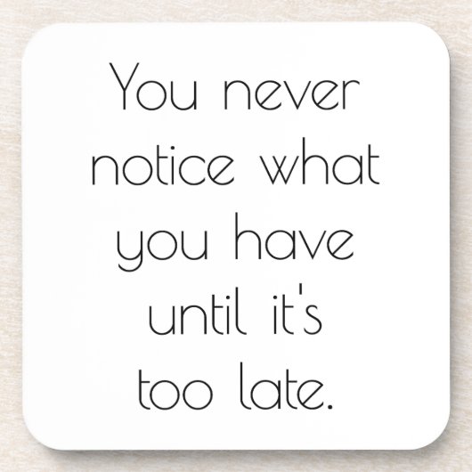 Man bemerkt nie einen harten Kunststoff-Untersetze Getränkeuntersetzer (Vorderseite)