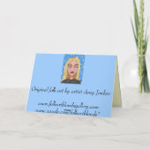 Man beruhigt oft den Kummer, indem man es erzählt. Karte (Rückseite)