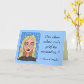 Man beruhigt oft den Kummer, indem man es erzählt. Karte (Gelbe Blume)