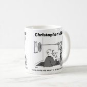 Man betrügt bei Darts Personalize mit eigenem Name Kaffeetasse (VorderseiteRechts)