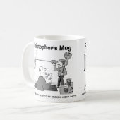 Man betrügt bei Darts Personalize mit eigenem Name Kaffeetasse (Vorderseite Links)