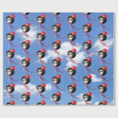 Man Birthday Balloons in Sky Geschenkpapier (Flach)