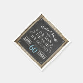 Man Birthday Man Myth Legend Napkins Rustikales Er Serviette (Ecke)
