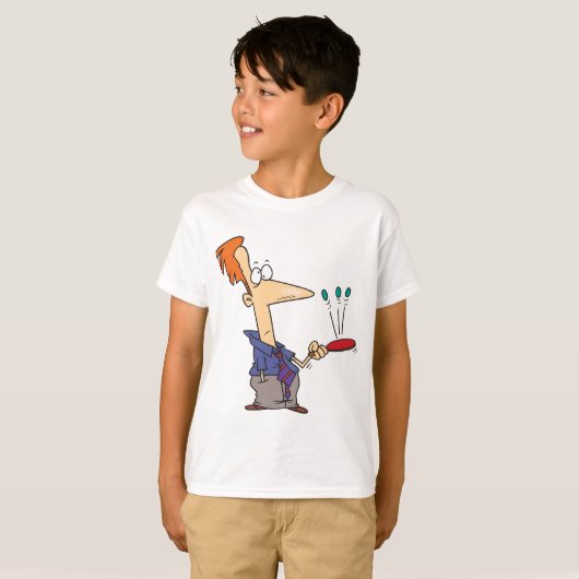Man Bouncing Balls On A Bat T-Shirt (Vorne ganz)