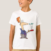 Man Bouncing Balls On A Bat T-Shirt (Vorderseite)