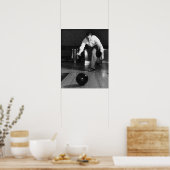 Man Bowling Poster (Küche)
