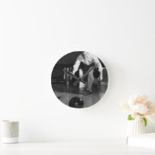Man Bowling Runde Wanduhr (Zuhause)