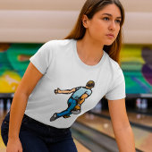 Man Bowling Womens T - Shirt