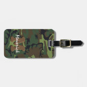 Man Camouflage Monogram Travel Gepäckanhänger (Vorderseite horizontal)