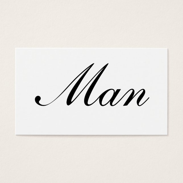 Man Card (Vorderseite)