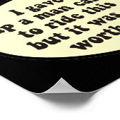 Man-Card-Scooter-Poster Poster (Ecke)