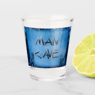 Man Cave Blue Crystals Schnapsglas