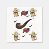 Man Cave Cigar Lighter Napkin Serviette (Vorderseite)